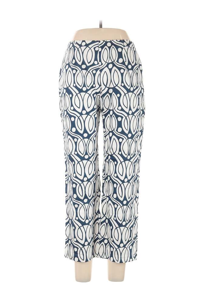 Connie Roberson Pants Women's Size 10 Blue 100% Linen